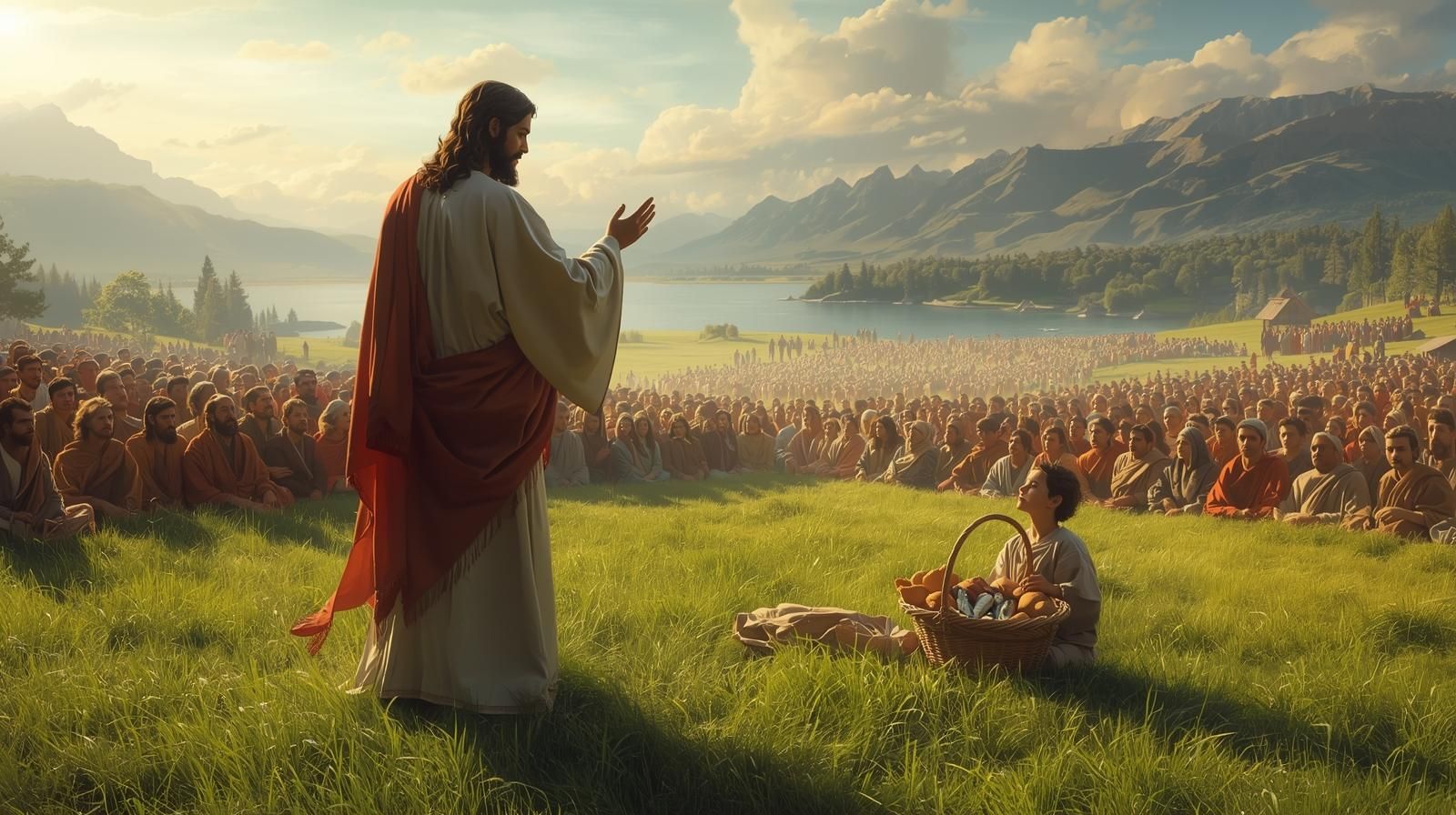 Yesus Memberi Makan Lima Ribu Orang dan Mengajarkan Bahwa Mukjizat Lahir dari Iman dan Kerelaan Berbagi
